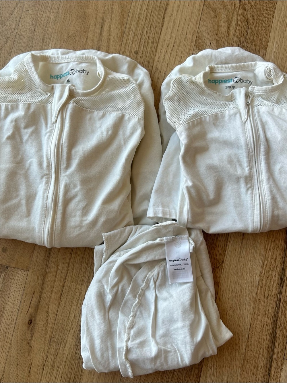 Happiest Baby - Snoo White Zip-Front Sleep Sacks and Fitted Sheet Set